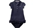 Детское платье Polo Ralph Lauren Kids с рюшами и блумерами