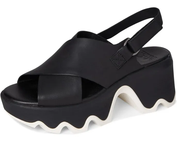 Сандалии SOREL Kinetic Aura Slingback с перекрестным ремешком и квадратным каблуком