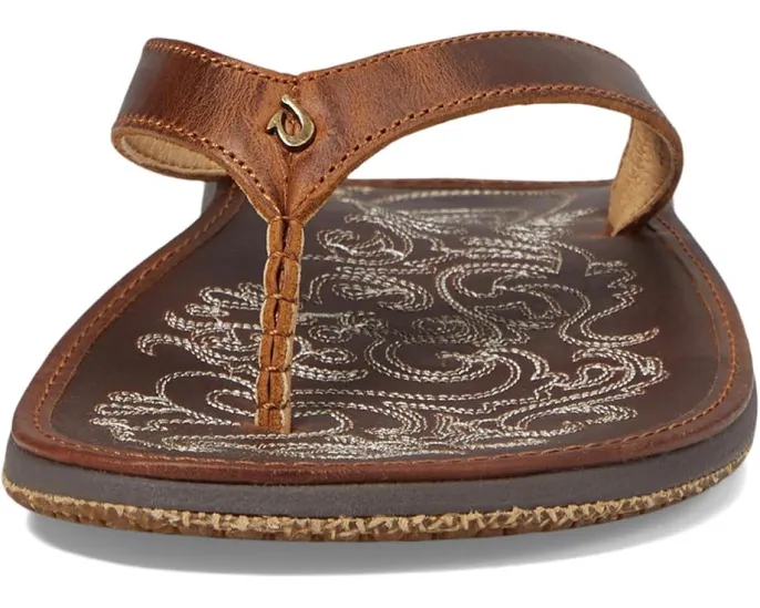 Сандалии OluKai Paniolo из состаренной кожи с анатомической стелькой