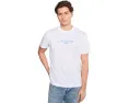 Футболка Lacoste из хлопка с принтом и вышитым крокодилом