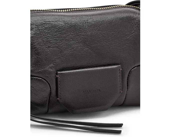 Мини сумка AllSaints Ares Micro Xbody из кожи ягненка