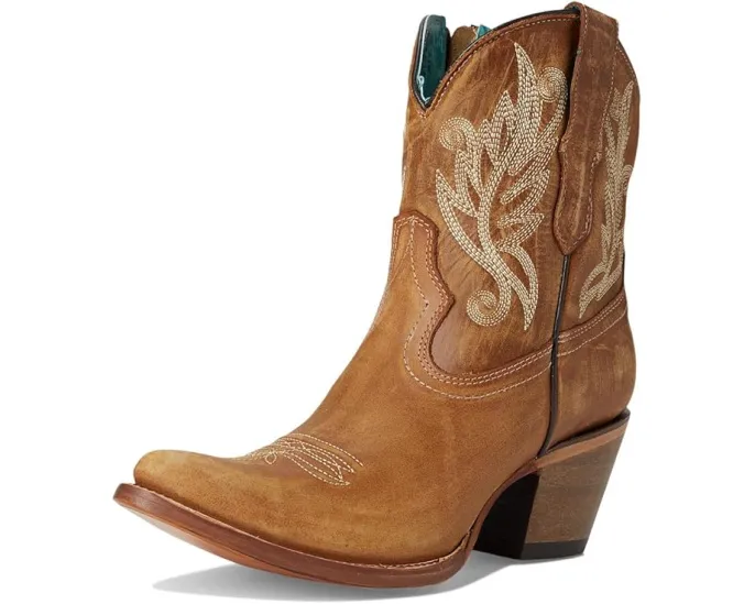 Ботинки Corral Boots A4218 с золотой вышивкой и каблуком кубинского типа