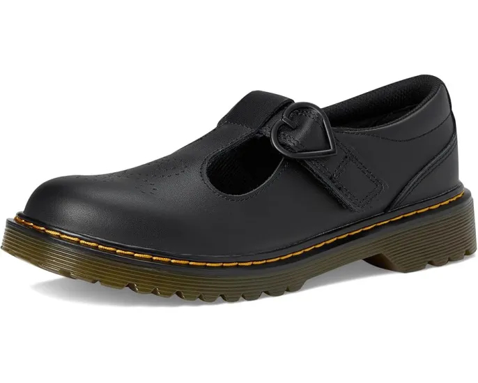 Туфли T-bar Dr. Martens Polley II Y для детей с перфорацией