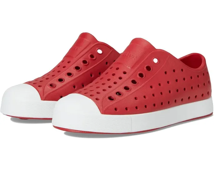Детские слипоны Jefferson от Native Shoes с перфорацией и легкой подошвой EVA
