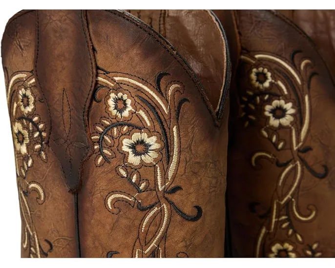 Сапоги Corral Boots L2063 с вышивкой цветов песка и кожаной подкладкой