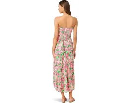 Кардиган-накидка макси Lilly Pulitzer Anali с верхом на резинке и ярусами