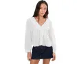 Топ Madewell Long Sleeve Kelly с длинными рукавами и кружевными вставками