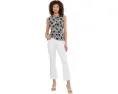 Джинсы Madewell The Stretch Flare Crop с расклешенным низом и укороченной длиной в цвете Tile White
