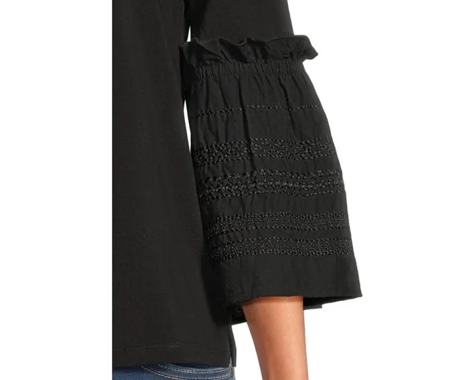 Блуза Liverpool Los Angeles с вышивкой и рукавом три четверти из вискозы