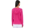 Waffle Stitch V-Neck Hoodie