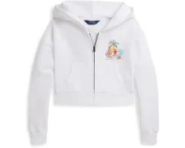 Polo Bear Terry Boxy Full Zip Hoodie (Big Kid)