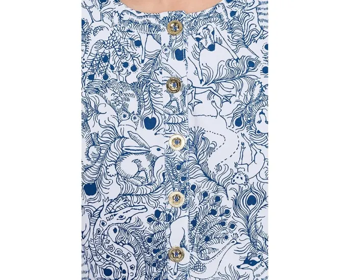 Платье Cameron от Lilly Pulitzer с короткими рукавами