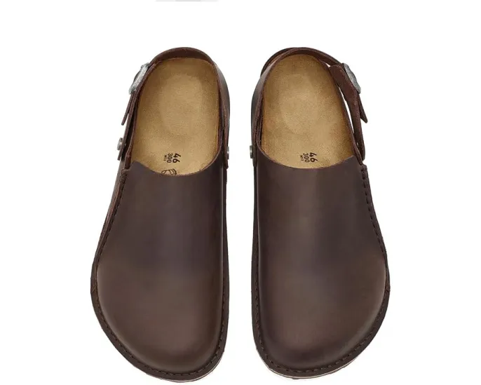 Кломпы Birkenstock Lutry 365 из промасленной кожи с регулировкой