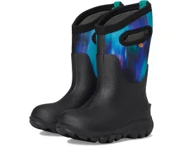 Детские зимние сапоги Bogs Kids Classic Seamless с принтом северное сияние