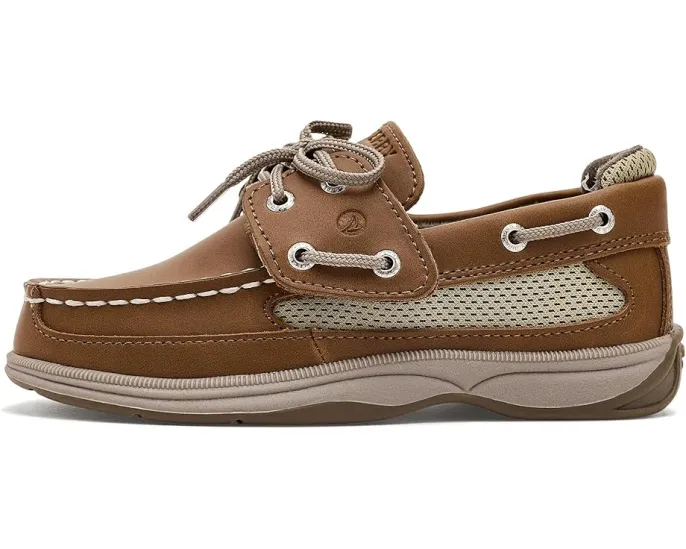 Детские мокасины Sperry Lanyard с сетчатыми вставками и застежкой на липучке