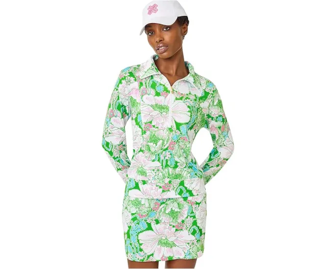 Lilly Pulitzer толстовка Eleni с защитой UPF 50+ и молнией