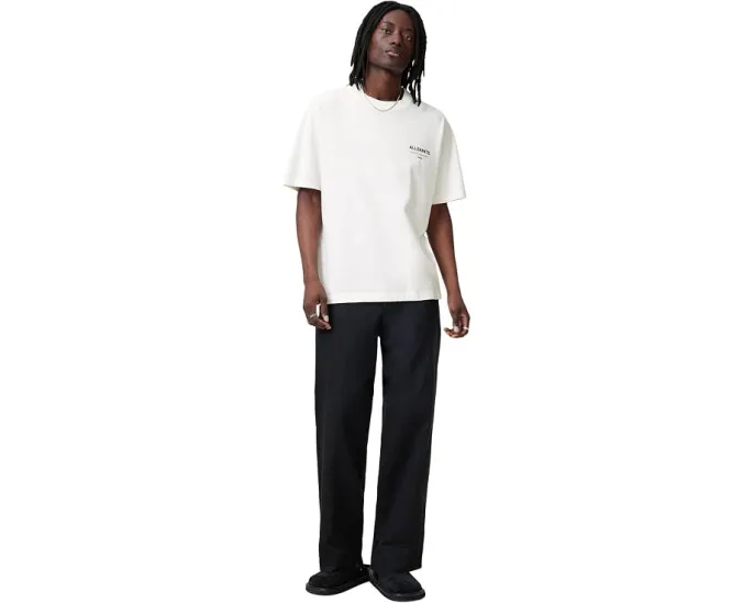 Футболка AllSaints Underground с коротким рукавом в цвете Ashen White