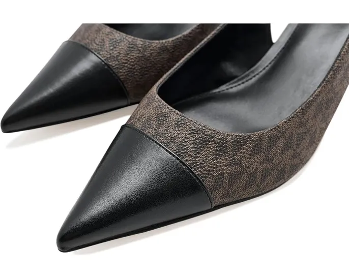 Туфли MICHAEL Michael Kors Amara Toe Cap Sling Pumps с мыском и киттеном