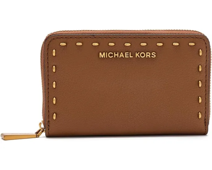 Картхолдер MICHAEL Michael Kors Jet Set Small Zip Around с тиснением