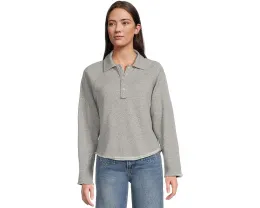 Поло Lilla P с удлиненной линией низа из мягкого французского велюра