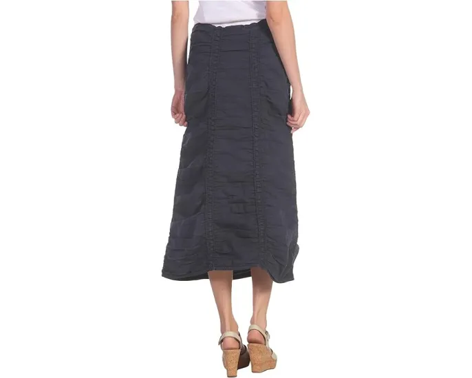 Юбка XCVI Stretch Poplin с двойными сборчатыми панелями и завязкой на талии