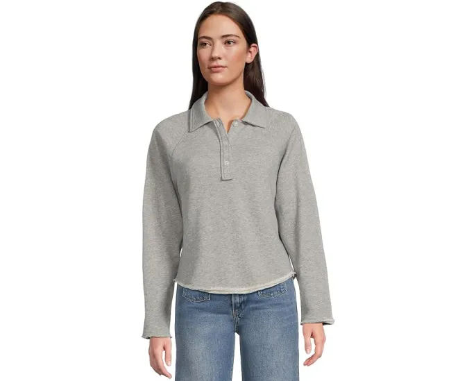 Поло Lilla P с удлиненной линией низа из мягкого французского велюра