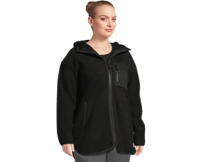 Длинная куртка Fjällräven Vardag Pile Fleece с капюшоном из переработанного полиэстера