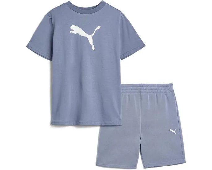 Детский комплект Puma Big Cat из футболки и флисовых шорт