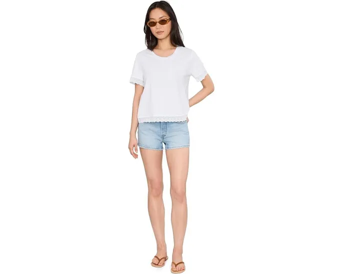 Футболка Clara Tee с кружевной отделкой из органического хлопка и TENCEL Toad&Co