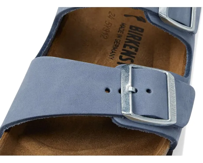 Сандалии Birkenstock Arizona из нубука с двумя регулируемыми пряжками