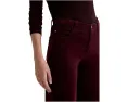 Джинсы AG Jeans Saige со средней посадкой и широкими укороченными штанинами в цвете Winery
