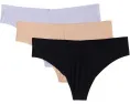 Commando 3-Pack Butter Thong стринги из ультрамягкой ткани с необработанными краями