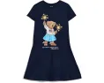 Платье Polo Ralph Lauren для детей с Polo Bear из хлопкового джерси