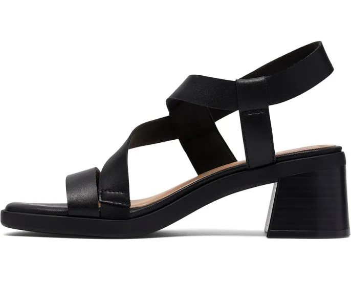 Сандалии Jaylan Sol Clarks на квадратном каблуке с ремешками и стелькой Ultimate Comfort