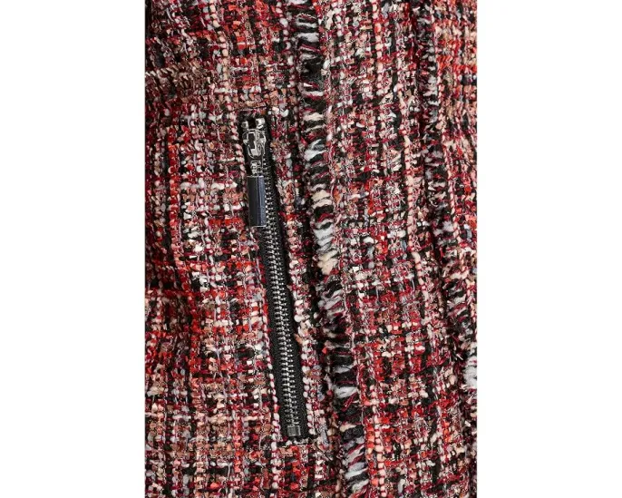 Куртка с молнией и бахромой Zip Jacket w/ Fringe Liverpool Los Angeles красная