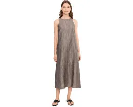 Платье макси из органического льна с блеском Eileen Fisher