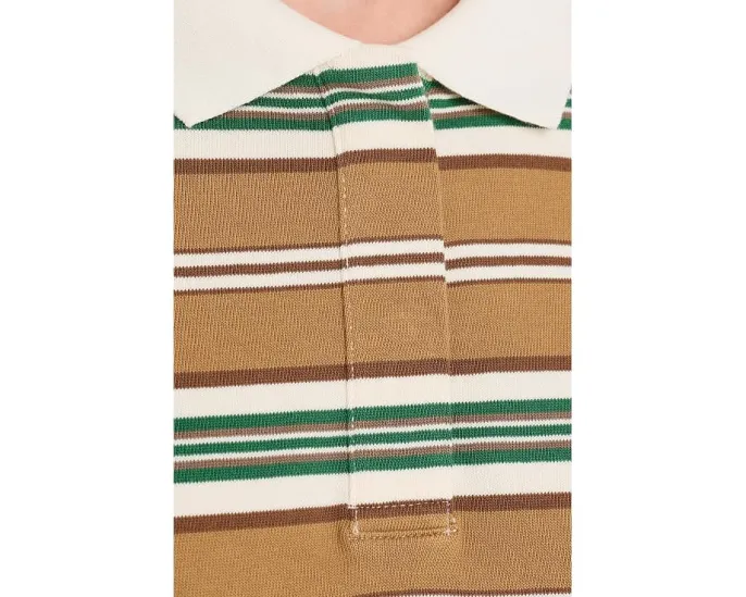 Поло KUT from the Kloth Livvy Stripe Knit с воротником