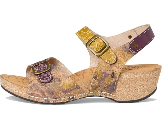 Сандалии L'Artiste by Spring Step Osuna из пробки и кожи с массивным каблуком