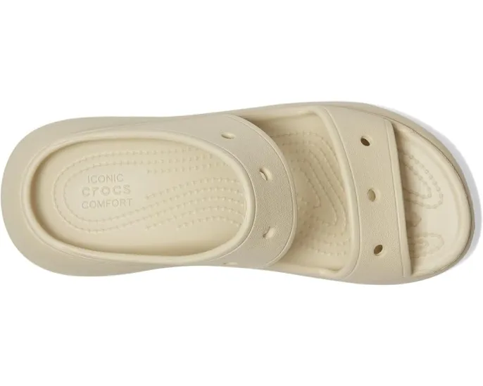 Сандалии Crocs Classic Crush с увеличенной высотой и отверстиями для Jibbitz