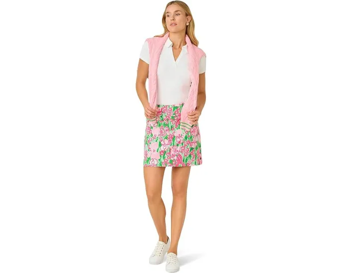 Шорты Monica Pearl с юбкой и защитой UPF 50 от Lilly Pulitzer