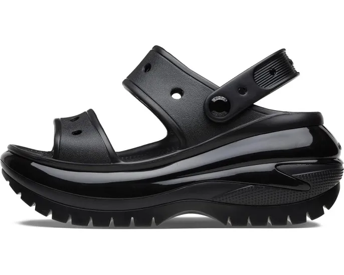 Сандалии Crocs Classic Mega Crush на платформе с двумя ремешками