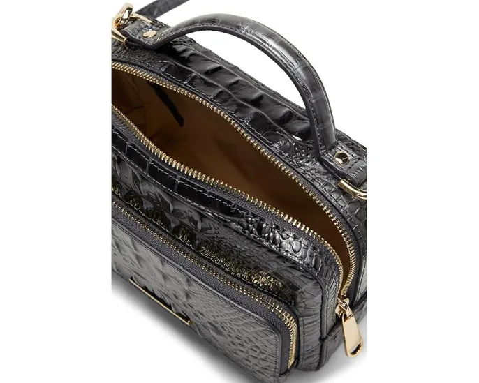 Сумка кроссбоди Brahmin Tori с кожаным верхом и съемным ремнем