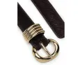 Ремень с металлической пряжкой Madewell из волосатой телячьей кожи