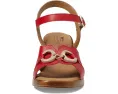 Сандалии Sardinia Spring Step с квадратным носком и фигурным кожаным верхом
