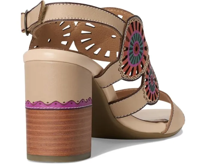 Сандалии Pinwheel на платформе с лазерной резьбой и ручной росписью L'Artiste by Spring Step