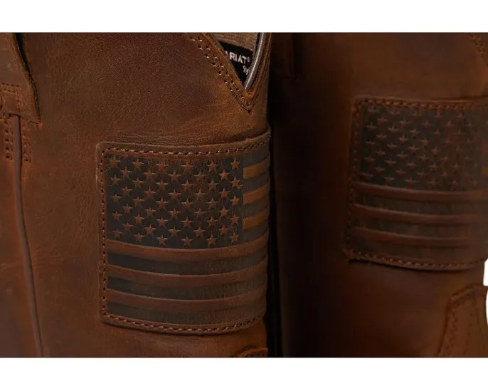 Ariat Ковбойские ботинки Rambler Patriot с квадратным носком и вышитым флагом