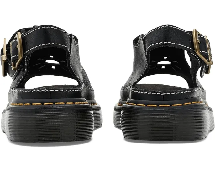 Сандалии Dr. Martens Dunnet Flower с вырезом в виде цветка на платформе