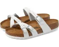 Сандалии Birkenstock Franca из кожи с перекрестными ремешками и пробковой стелькой