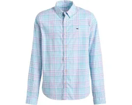 Детская рубашка Vineyard Vines Kids из легкой ткани с клеткой