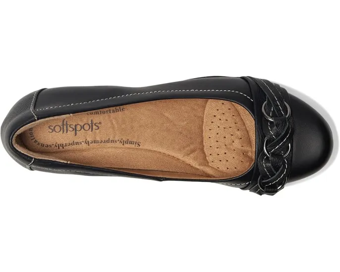 Comfortiva Балетки Posie Soft Spots из кожи с цепочкой и технологией Pillow Top